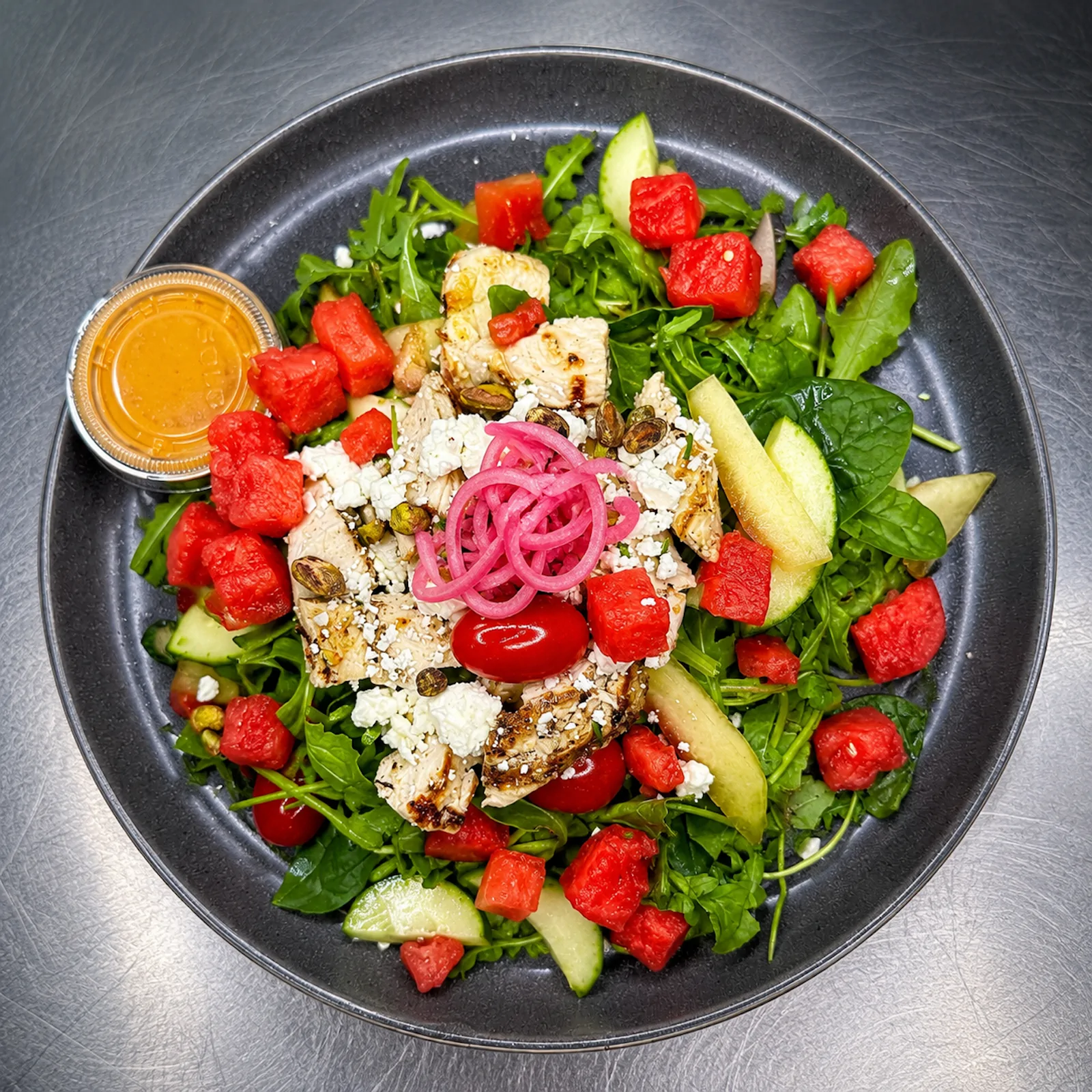 Summer Watermelon Salad w/ Grilled Chicken